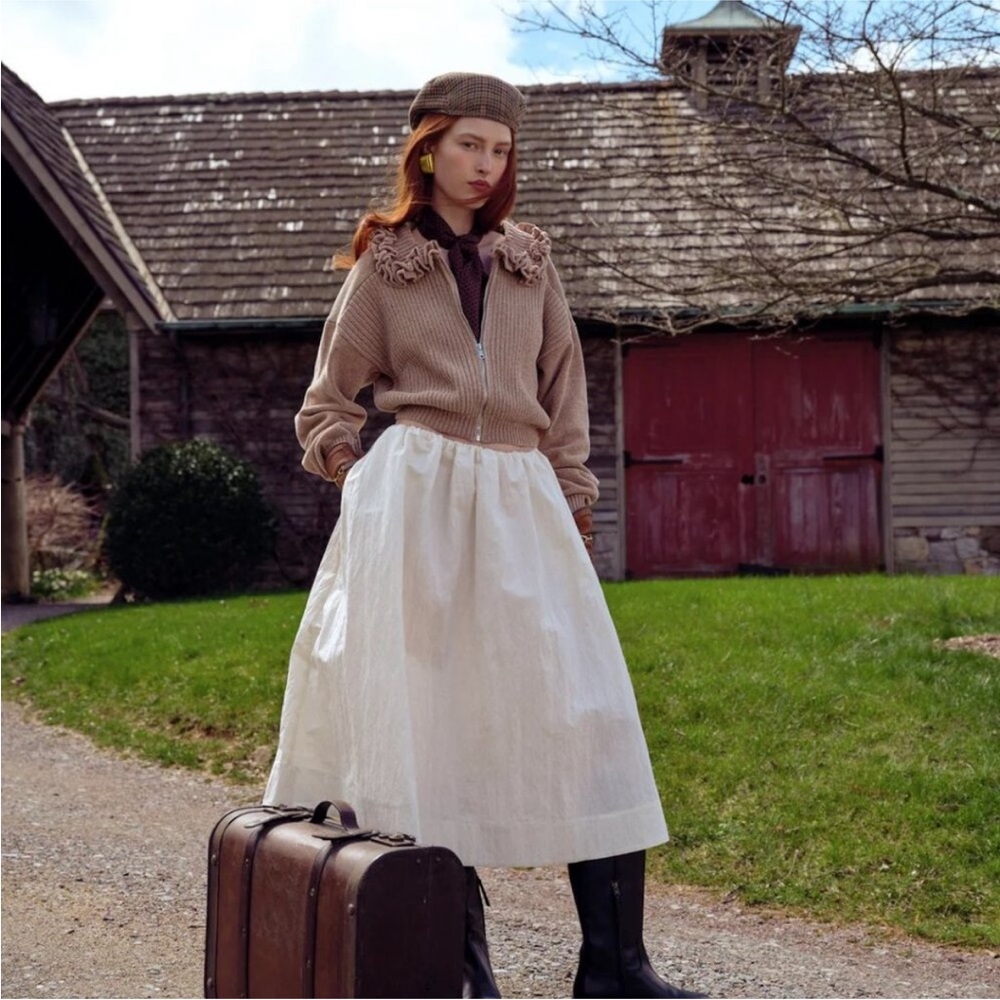 For Love & Lemons Billie Poplin Midi
Skirt NWT